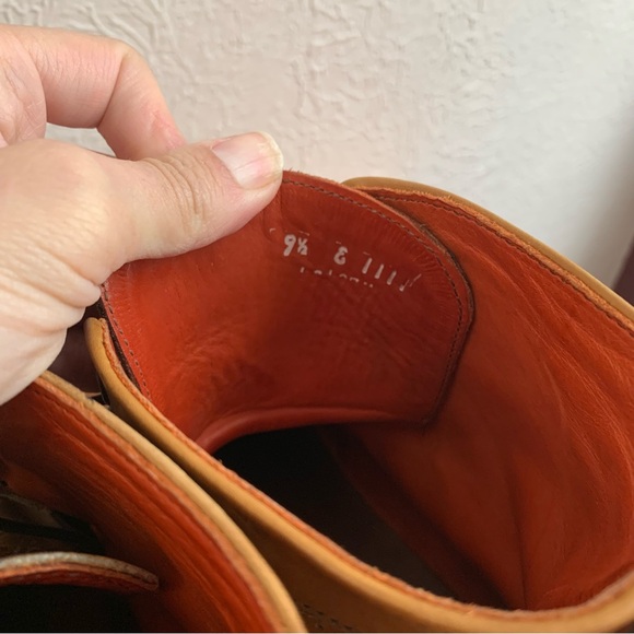 SOLD Men’s Allen Edmonds DALTON Leather Bourbon Wingtip Dress Boots Size 9.5 - Picture 9 of 14